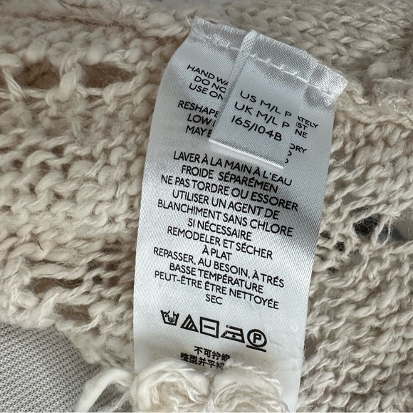 Anthropologie PILCRO Women Jemma Cable Knit Open Cardigan Sweater Sz M/L Petite - Picture 11 of 12